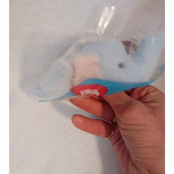 1993 McDonald's Ty Teenie Beanie Babies PEANUT The Baby Elephant In Package - Picture 2 of 10